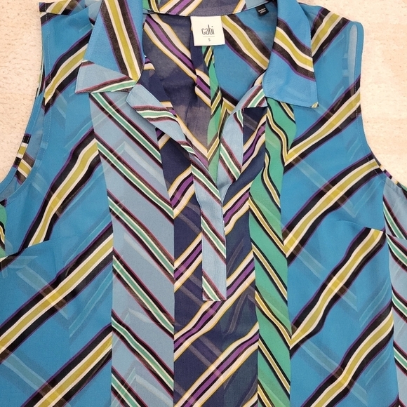 CAbi 3780 Ascot Top Tied Up Blouse Size Small - Picture 4 of 7